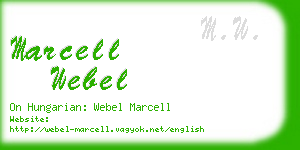 marcell webel business card